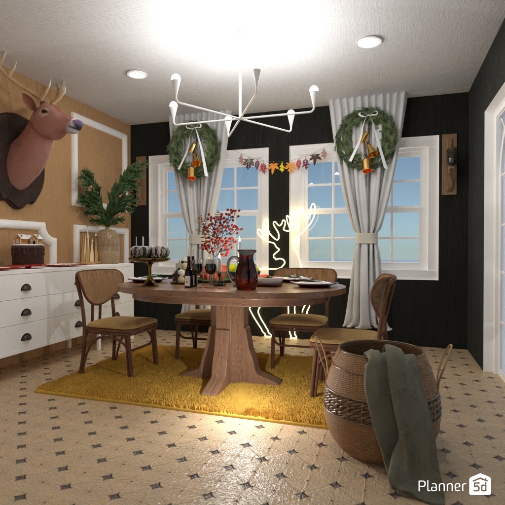 DB: Thanksgiving Day - room shell copy #23434175 by Editors Choice