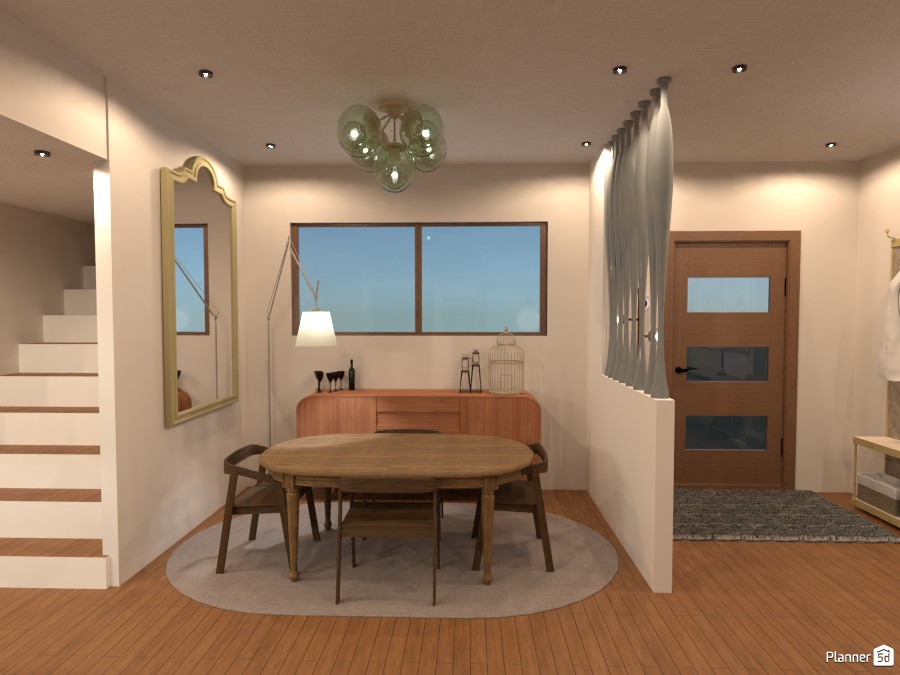 Mid Century Dining Room #3328555 by Isabel