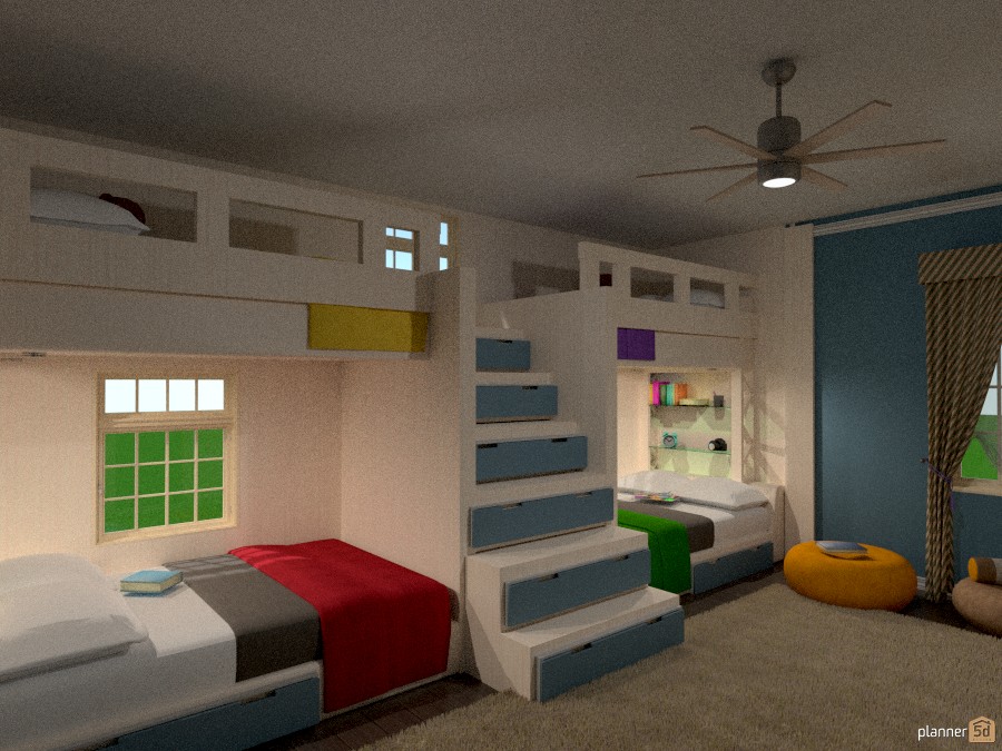 Four kids happily in a room #927544 by Bracha Hoffman