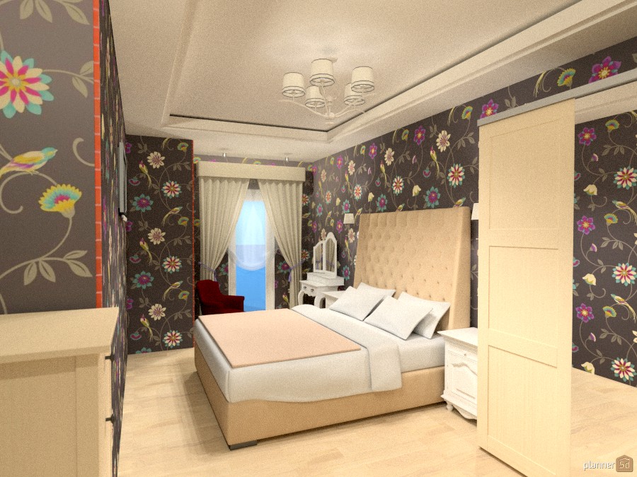 Спальня - Free Online Design | 3D House Ideas - by Planner 5D