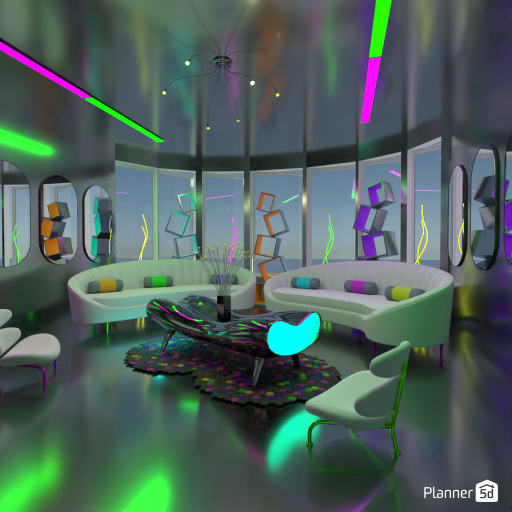 Futuristic Living Room #17057447 by Editors Choice