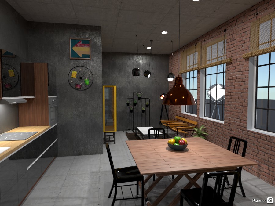 Loft kitchen, dining - fulfills the desire for the raw beauty of wood, metal and glass #4144071 by Born to be Wild