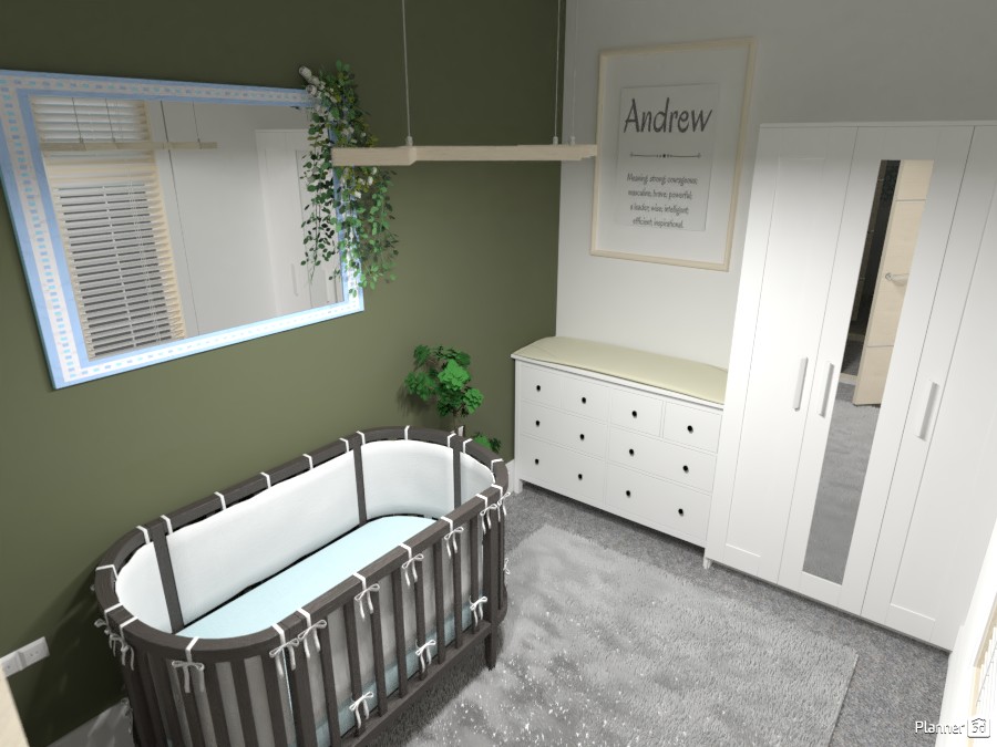 olive and white nursery #4174746 by Mia