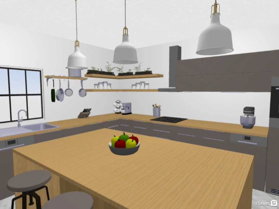 3D Cozinha Planejada Online Gratis  Desenhar de Cozinha – Planner 5D