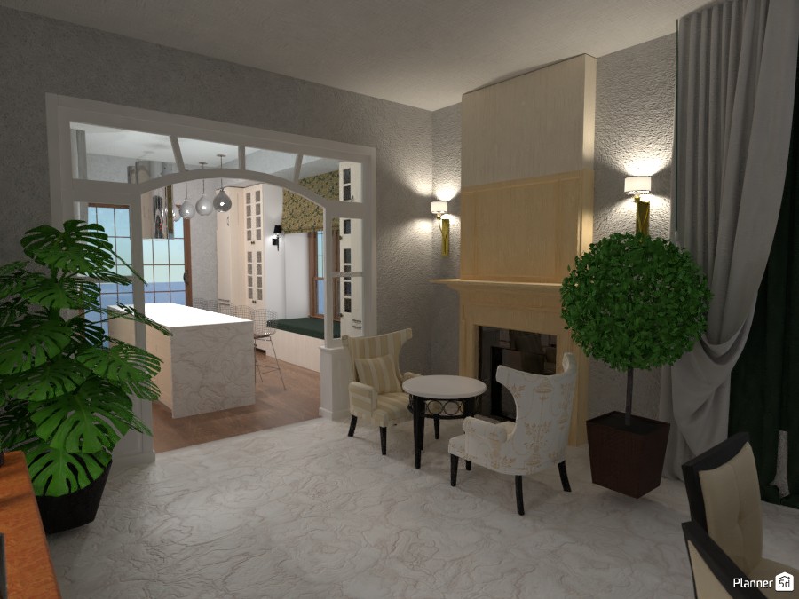 Загородный дом. Камин #3094755 by Ольга