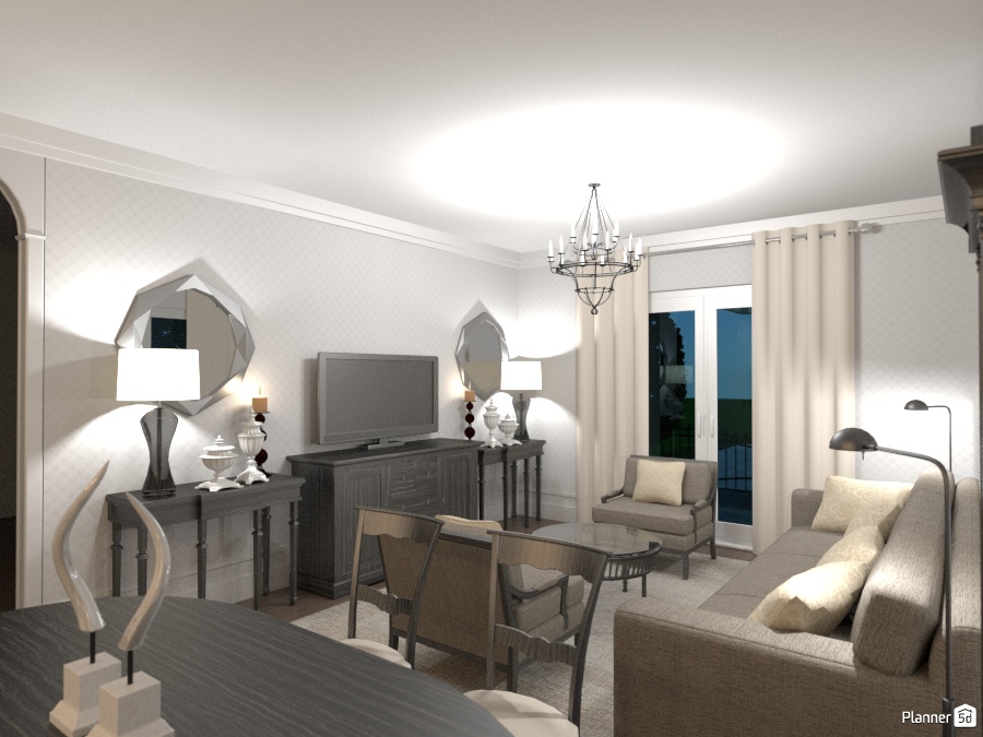 гостиная-кухня #1379044 by Алиса в Зазеркалье