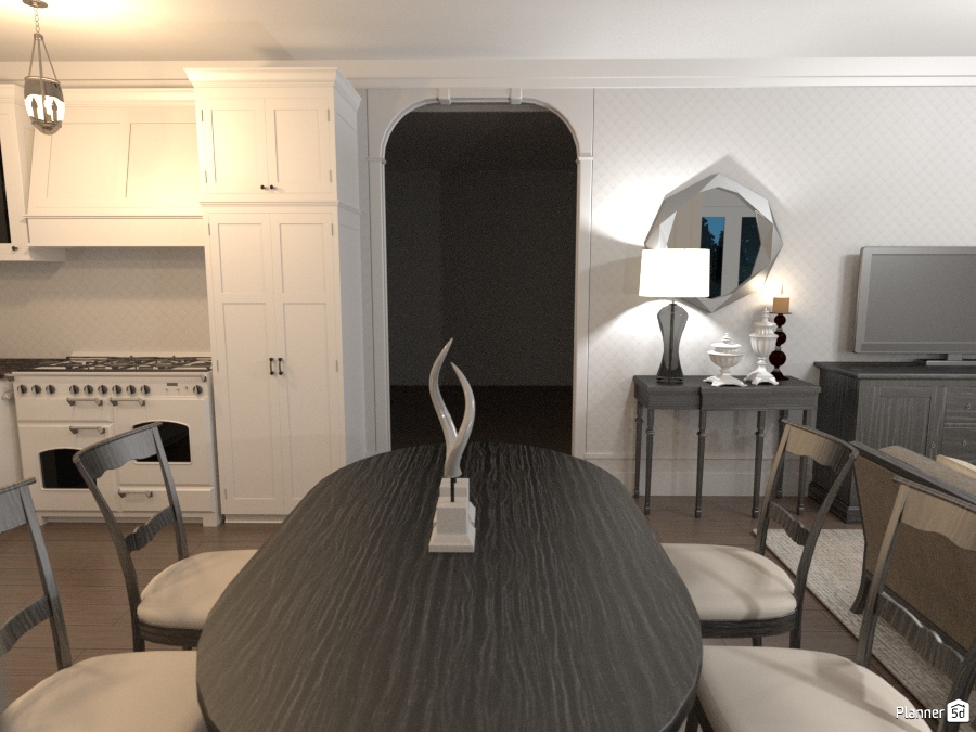 Гостиная-столовая #1379045 by Алиса в Зазеркалье