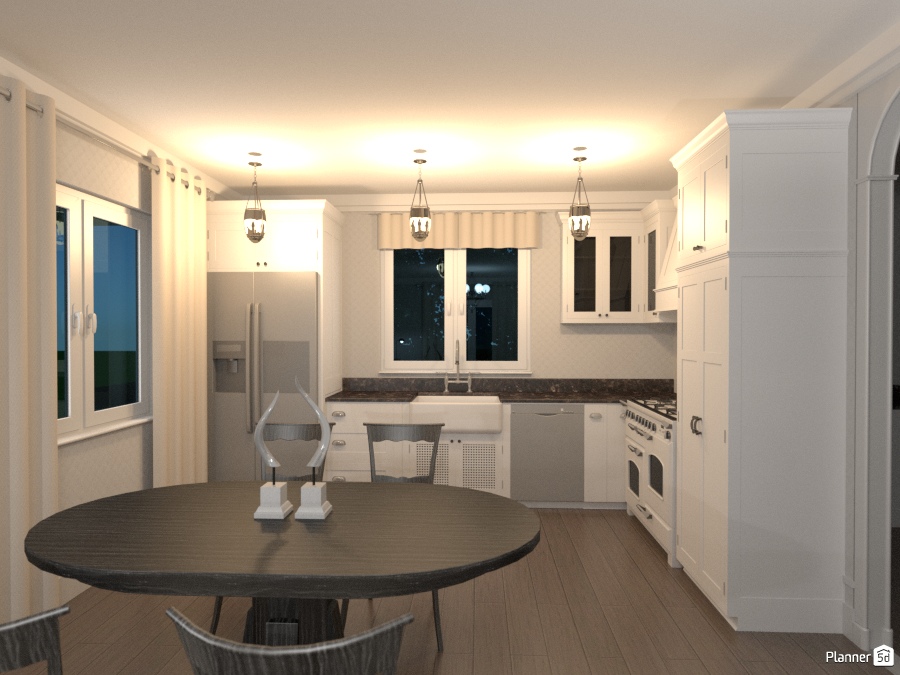 Гостиная-кухня #1379046 by Алиса в Зазеркалье