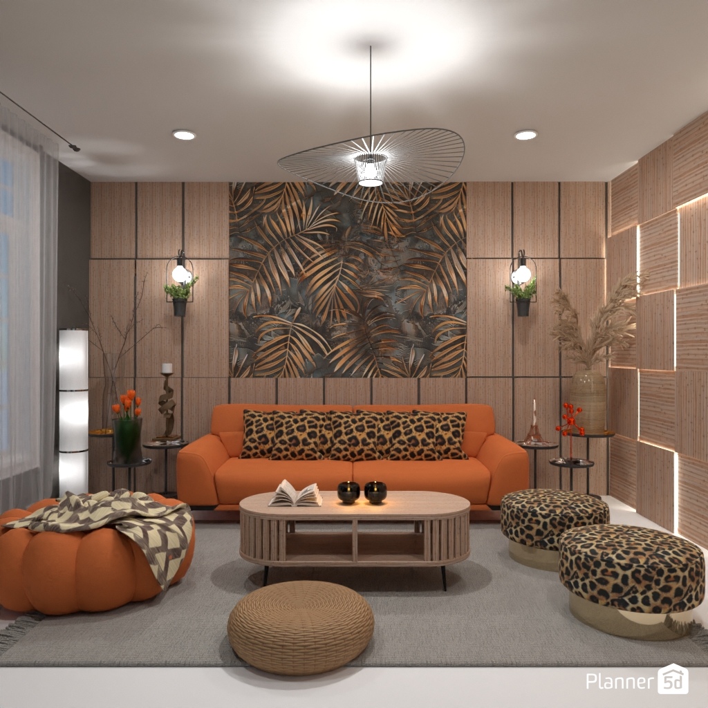 Orange sofa #24691644 by Editors Choice