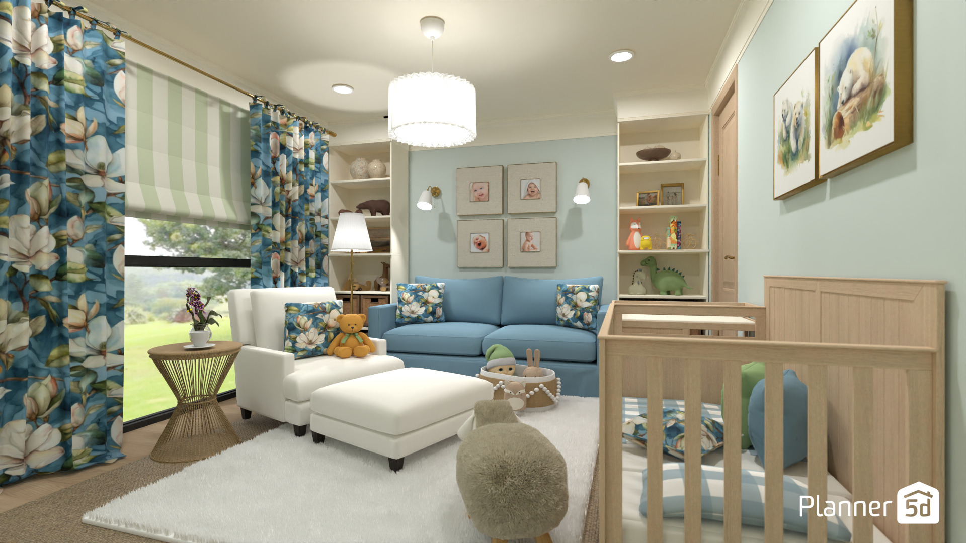 Nursery in SW paint colors - Free Online Design | 3D House Ideas - by ...