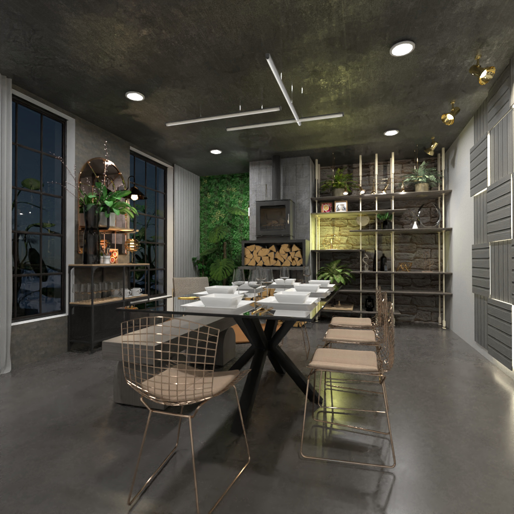 Industrial dining room 12611927 by Editors Choice image