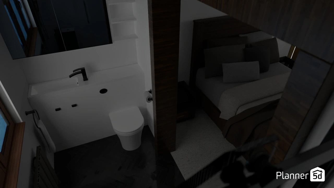 Poll Ensuite - single sink on side #3078948 by