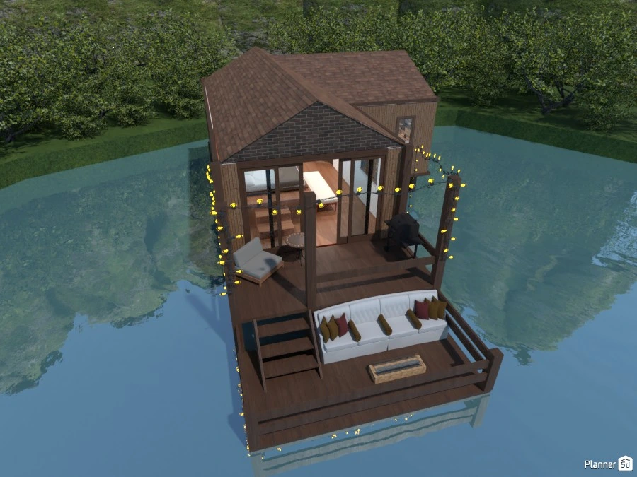 Lake Cabin #3035992 by Annabella
