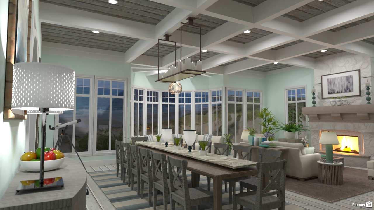 Beach House Great Room #3894205 by DesignKing