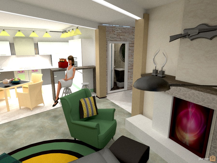 двухэтажный дом #833570 by Хьюзи