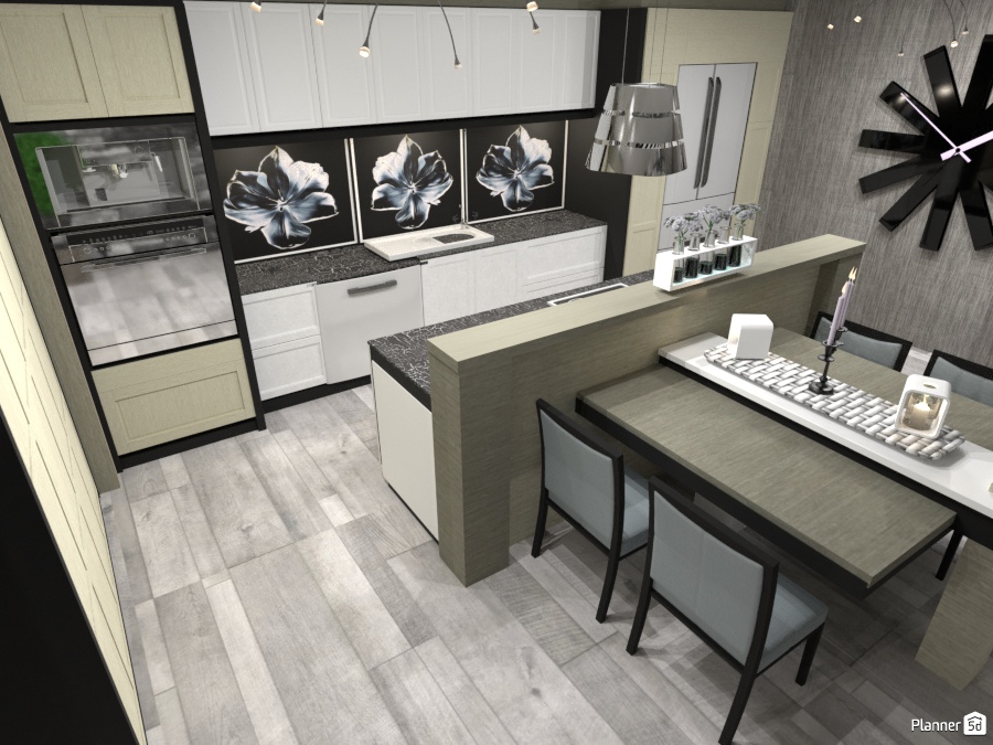Open plan kitchen dining #2367038 by Wilson