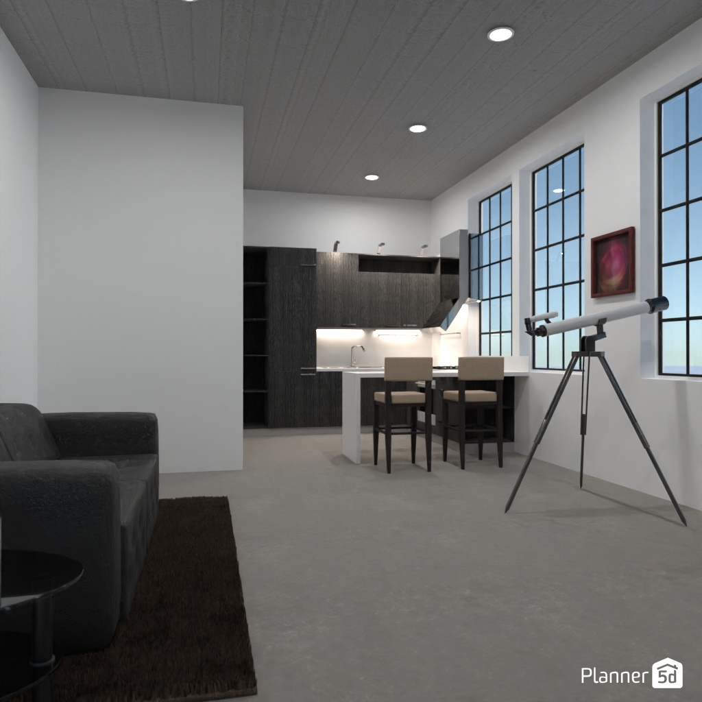 LOFT interior style - Free Online Design | 3D House Ideas - by Planner 5D