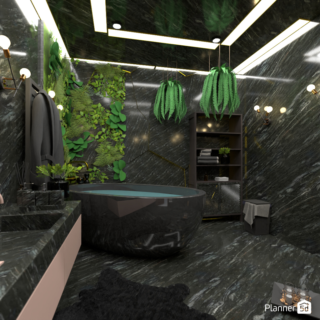 Dark Bathroom #17631987 by Editors Choice