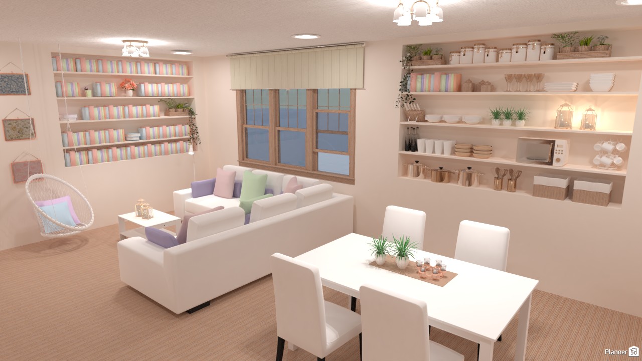 Casa pequeña en colores pastel. #4071412 by Hall Pat