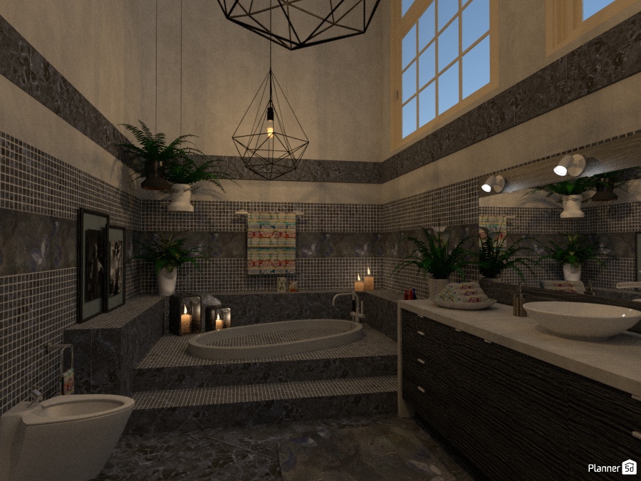 Bath in Metropolitan Attic #1768455 by Micaela Maccaferri