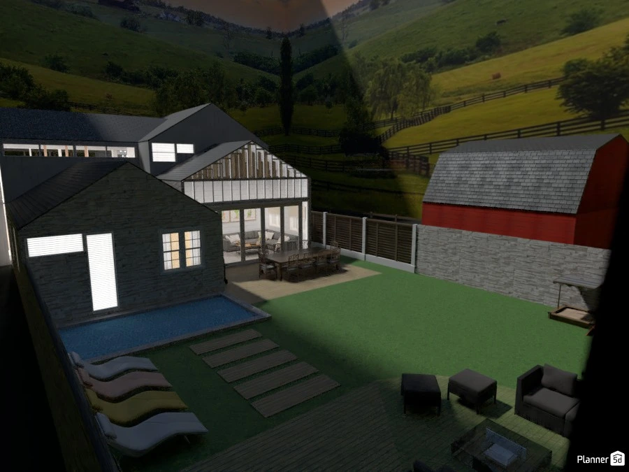 Modern and rustic farmhouse #87723 by Mia