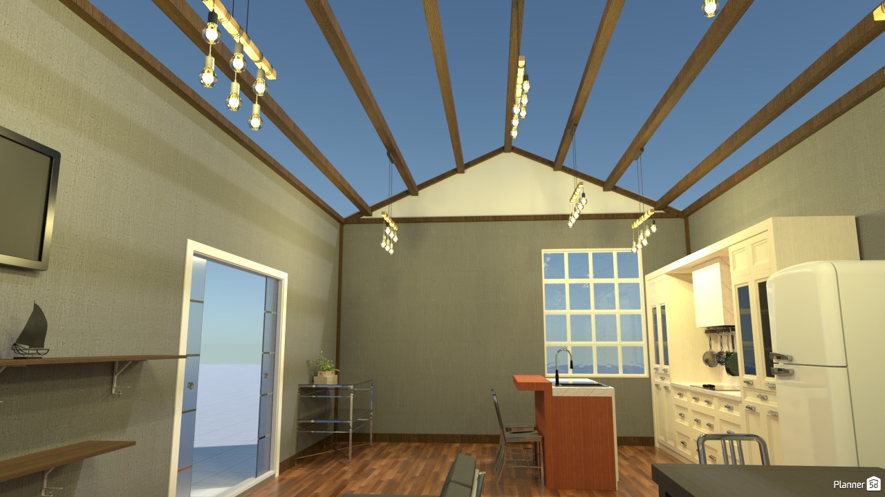 Kitchen and Living room #3554424 by Flame X Rose