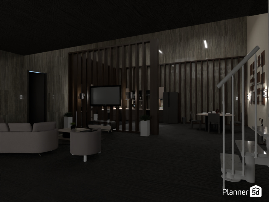 salón y cocina #10585348 by maria_suga