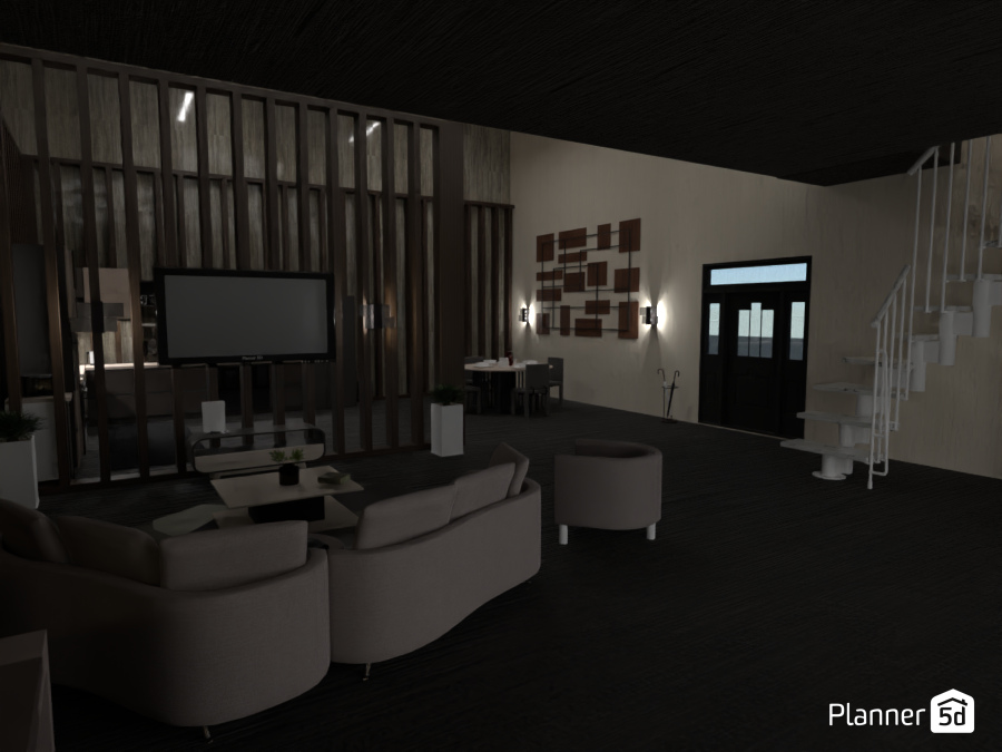 salón y cocina #10585364 by maria_suga