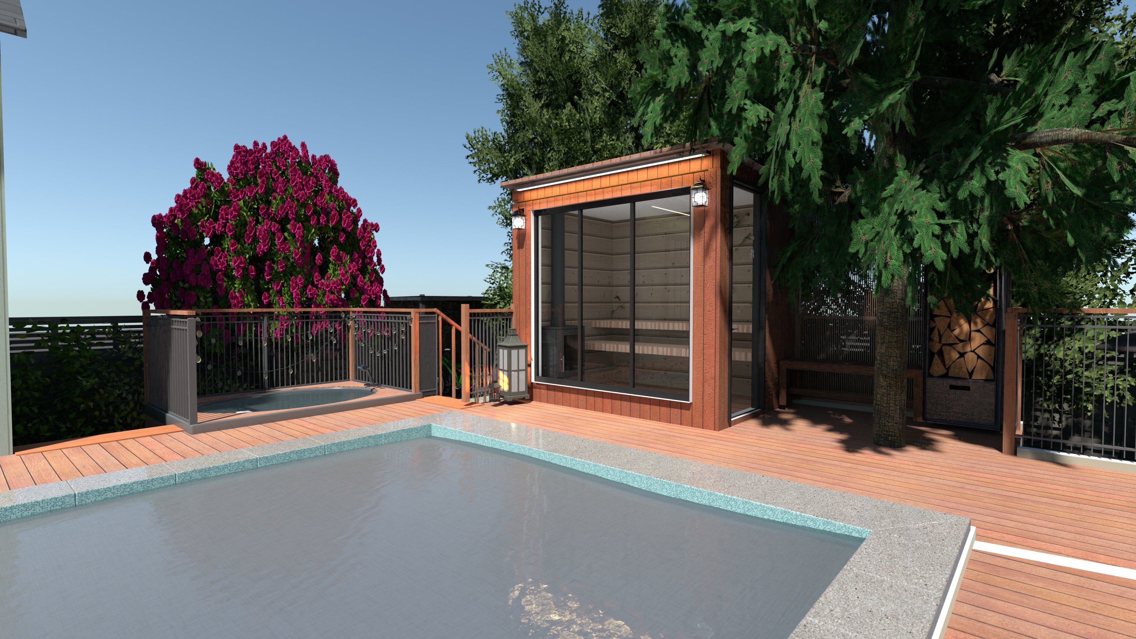 Terrace with pool #26461720 by User 179281728