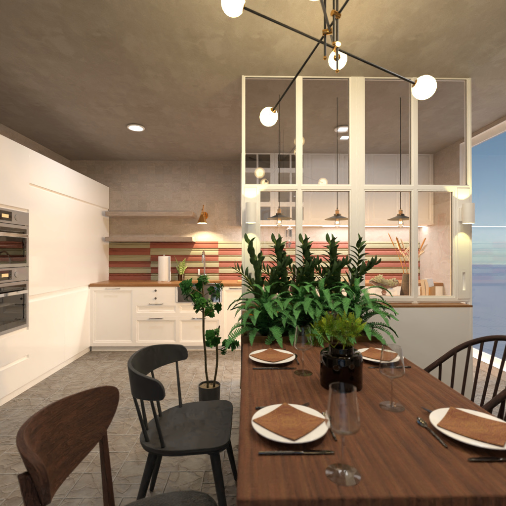 Brown and White Kitchen #11481144 by Editors Choice