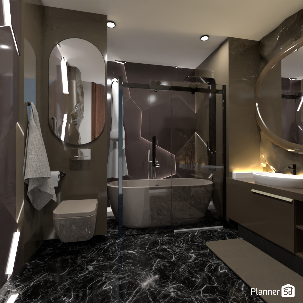 Dark Bathroom #3362864 by Editors Choice