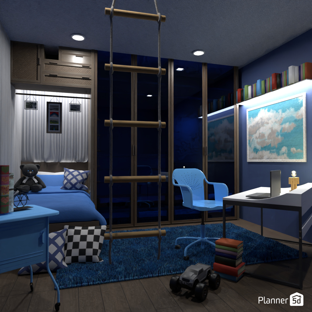 Blue kids room #19560852 by Editors Choice