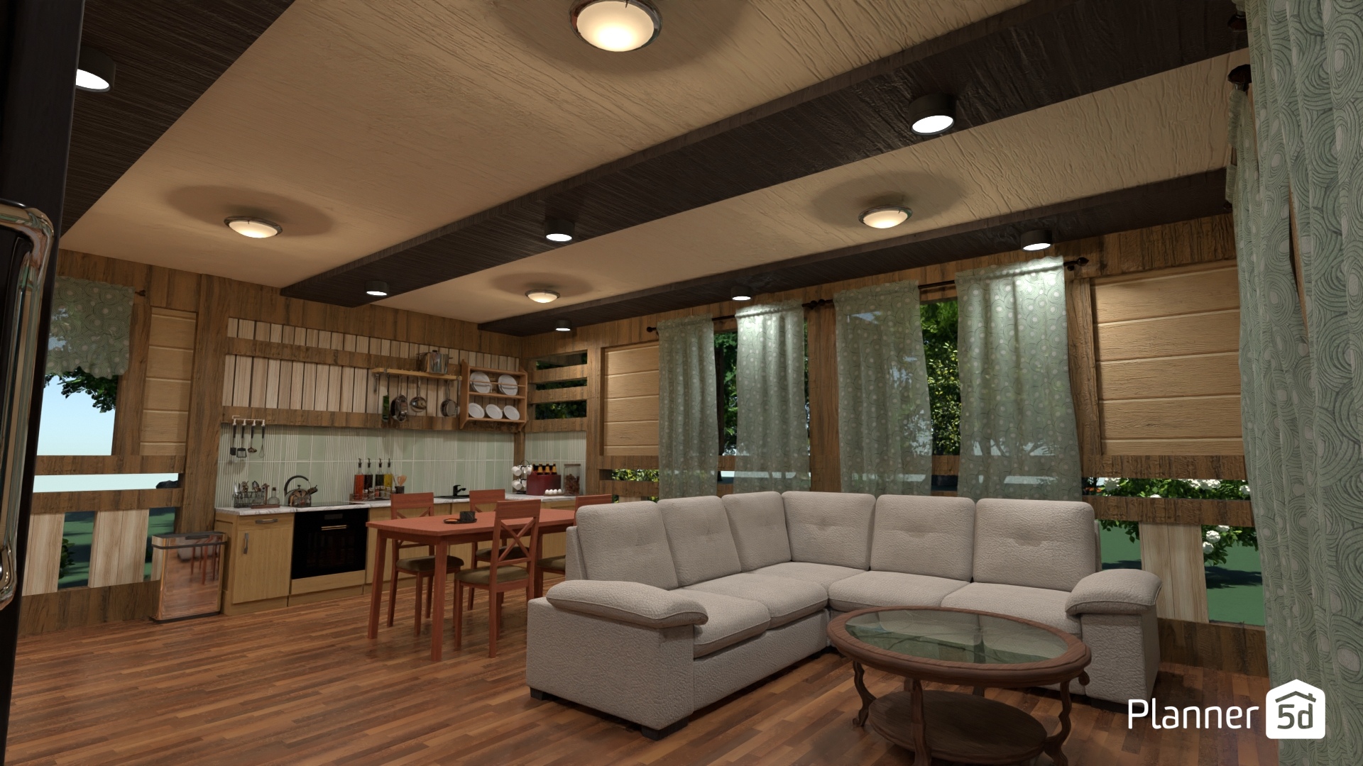 Timber Haven Lounge #35438952 by Gabriela Archangel