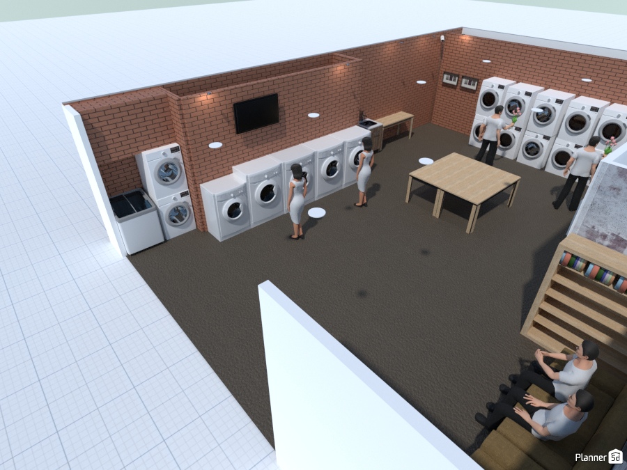 Self-service laundry - Free Online Design | 3D House Ideas - 江文賢 by ...