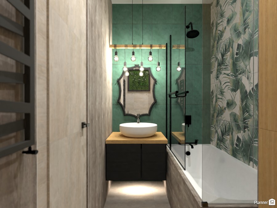 Tropical island in a bathroom #3687673 by Ksenia