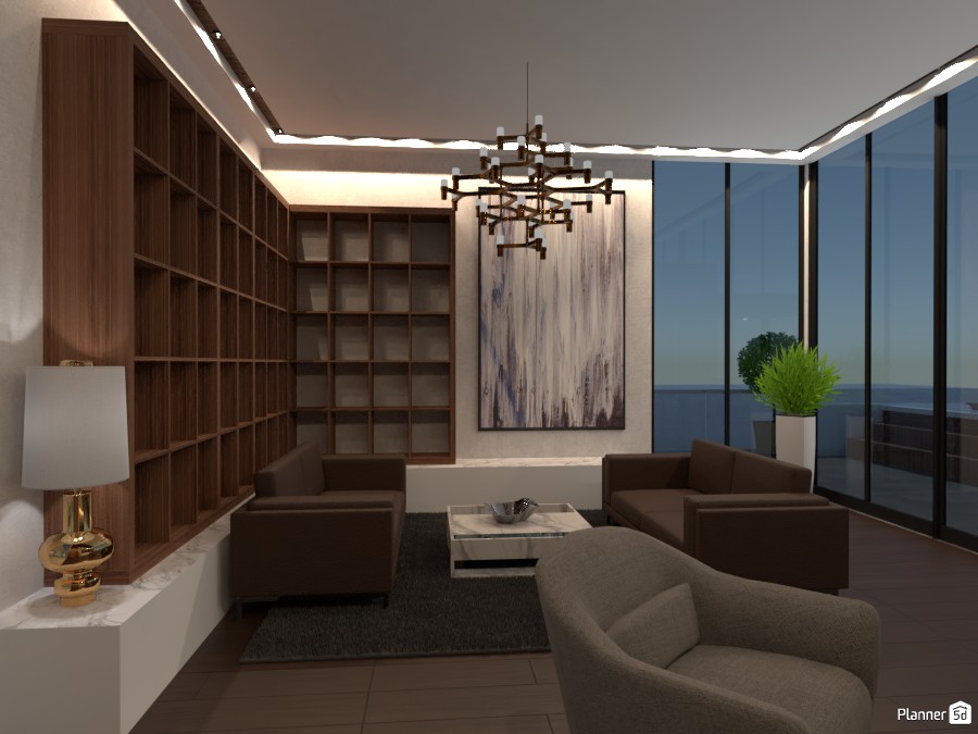 Manhattan Penthouse living room #3293757 by Arni