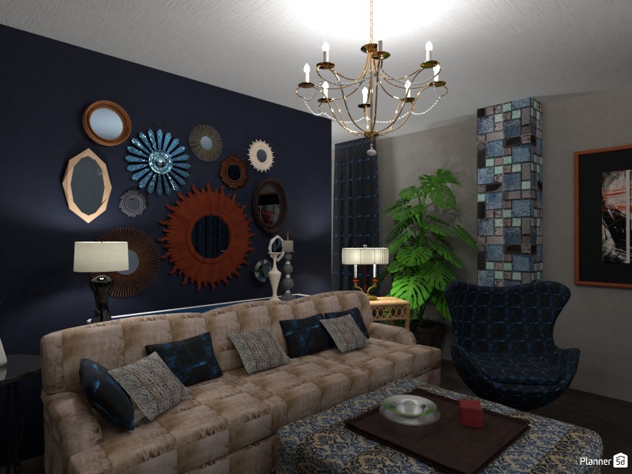 Modern living room with dining room #3939032 by Huzaifah Al-Quraishi