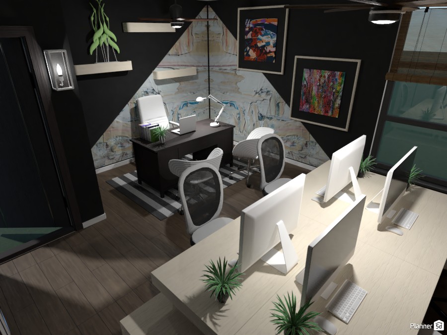 Black and White Office #3591100 by Bunny