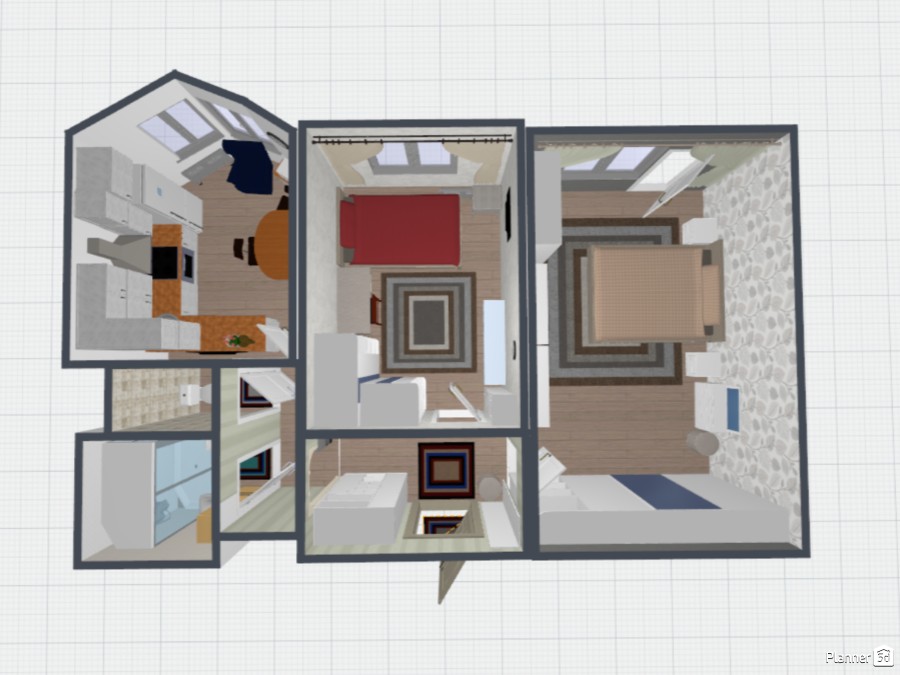 Создадим дизайн-проект двухкомнатной квартиры п44