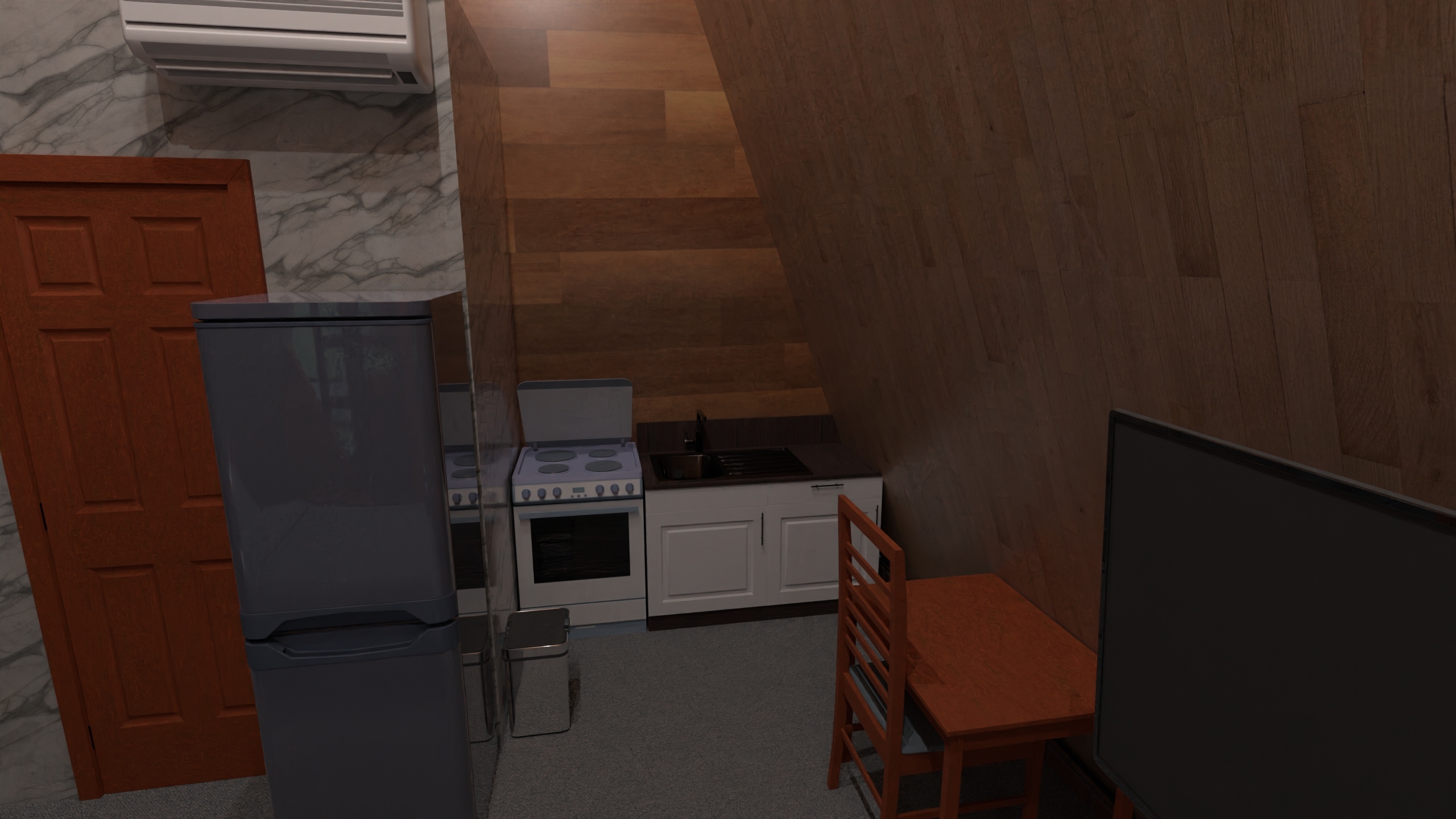 chalé vista da cozinha #33016868 by User 230394880