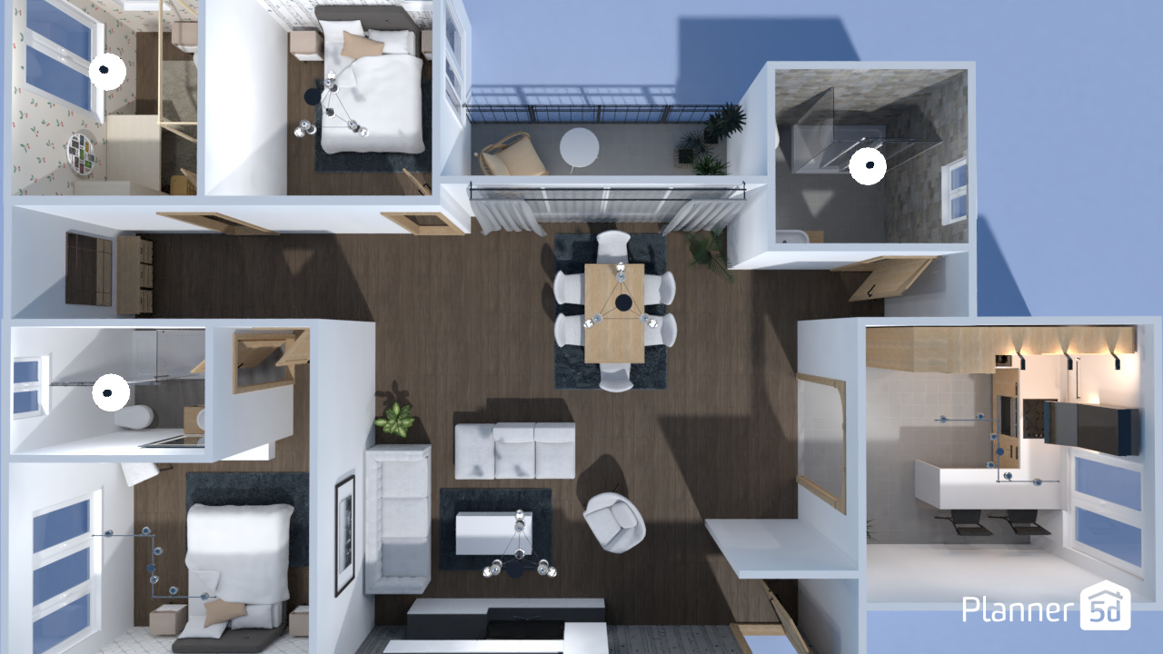 3 bedroom apartment - edited template #6682178 by XS