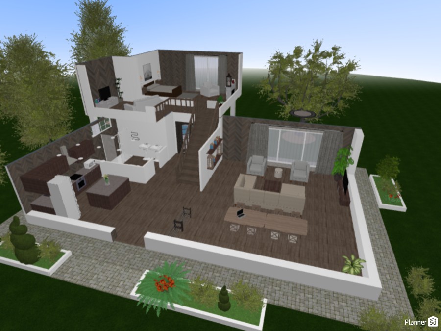 Country Paradise - Free Online Design | 3D Floor Plans by Planner 5D