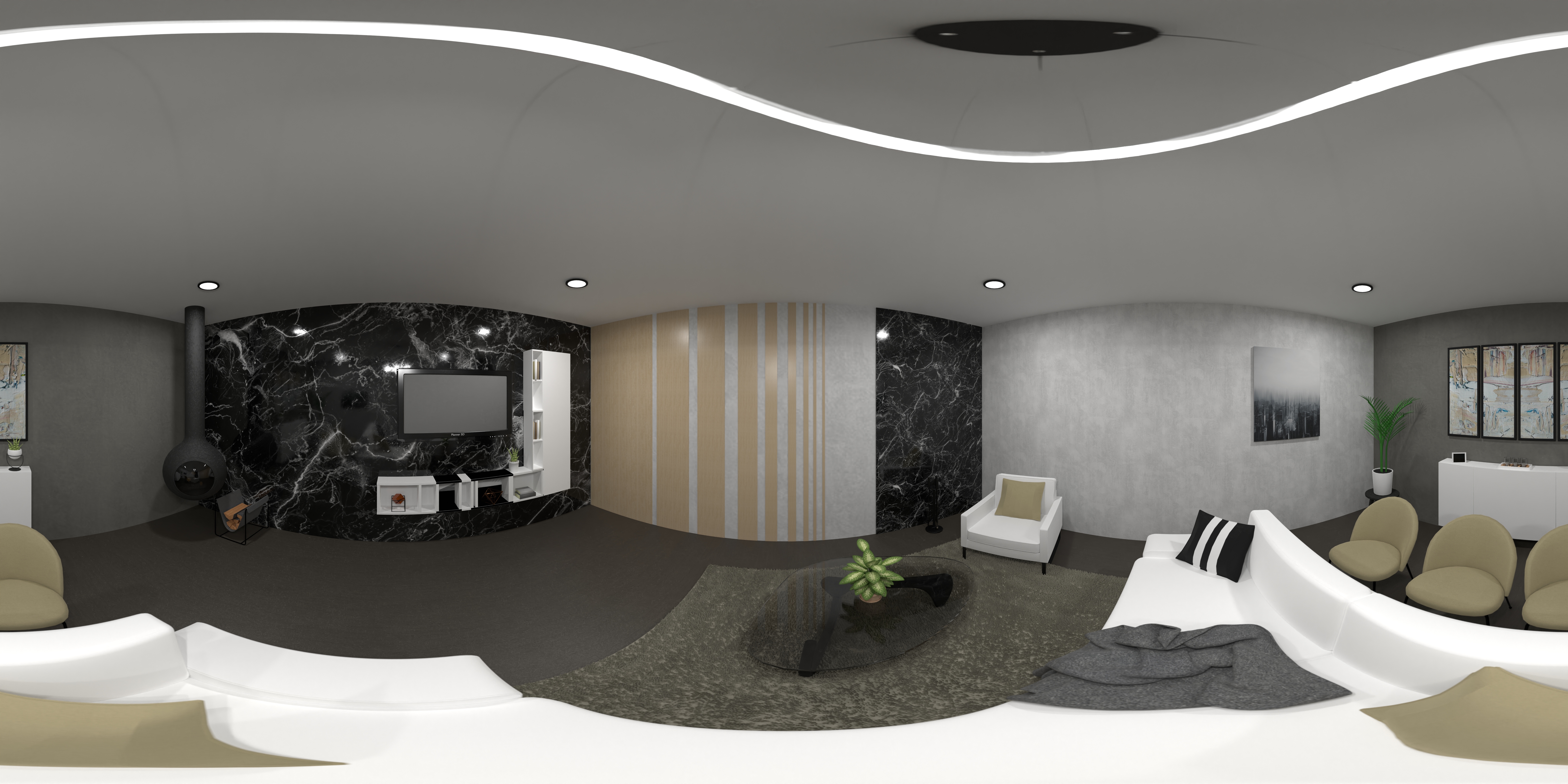 Industrial Living Room #23715247 by ZACKY DESIGNER