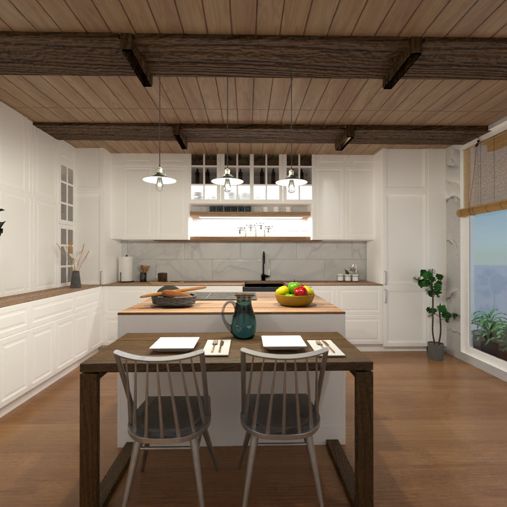 Brown and White Kitchen #11516576 by Editors Choice