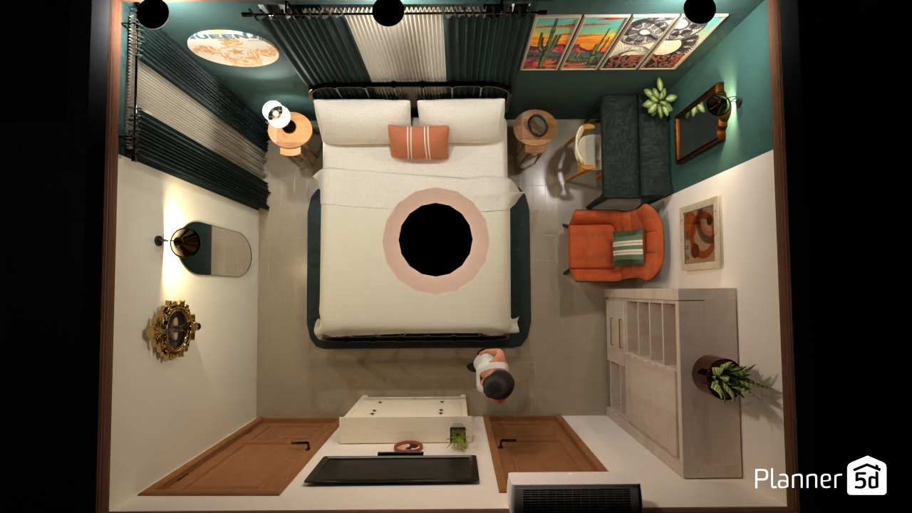 Real colors 01 kuala/ikea green table/orange sofa #26201092 by Livnat Pariante