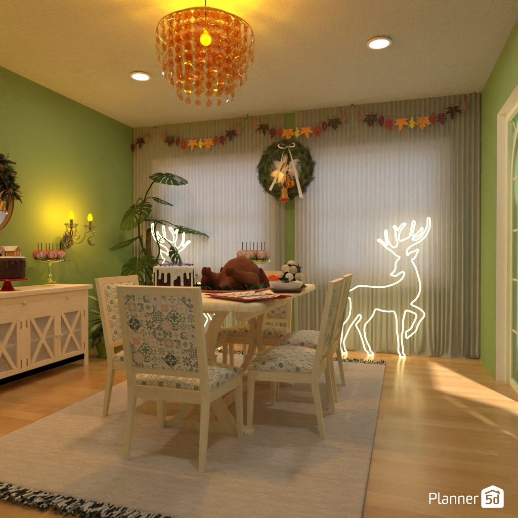 DB: Thanksgiving Day - room shell copy #23501106 by Editors Choice