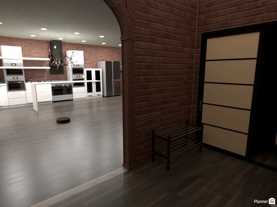 Lush Exposed-Brick Apartment #86377 by Weston Thomas