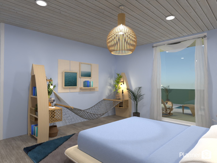 Ocean bedroom : Design battle contest #13525399 by Gabes