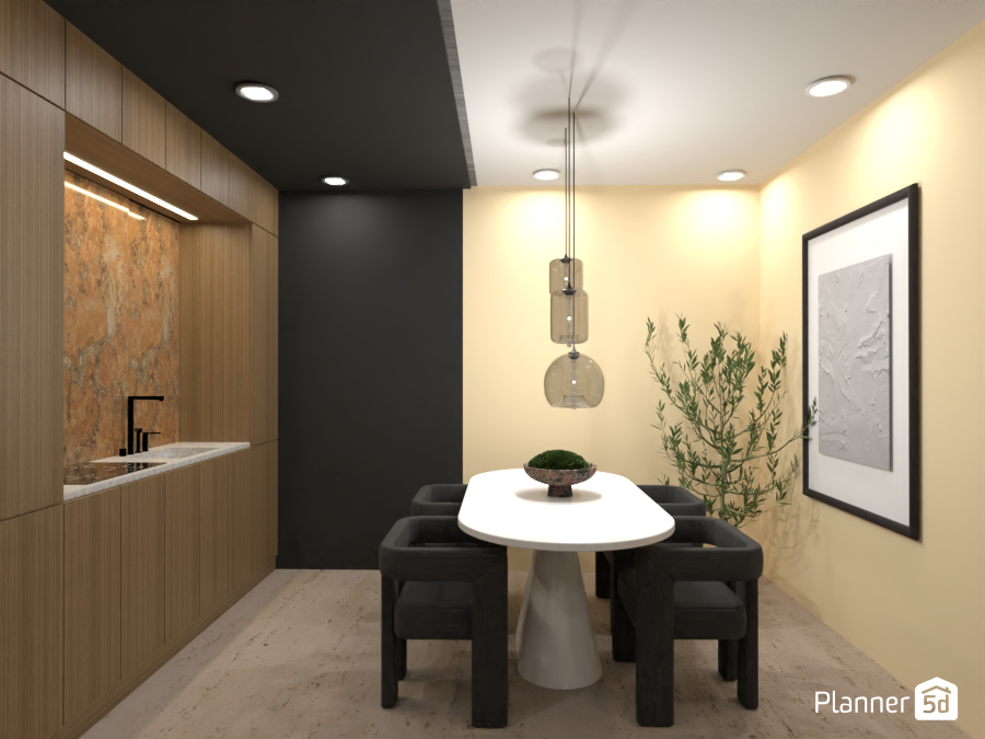 Small Appartement Brown and Black #11503248 by Maison Maeck