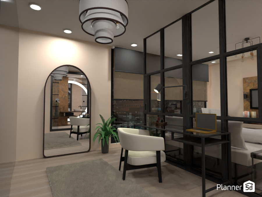 Small Appartement Brown and Black #11525596 by Maison Maeck